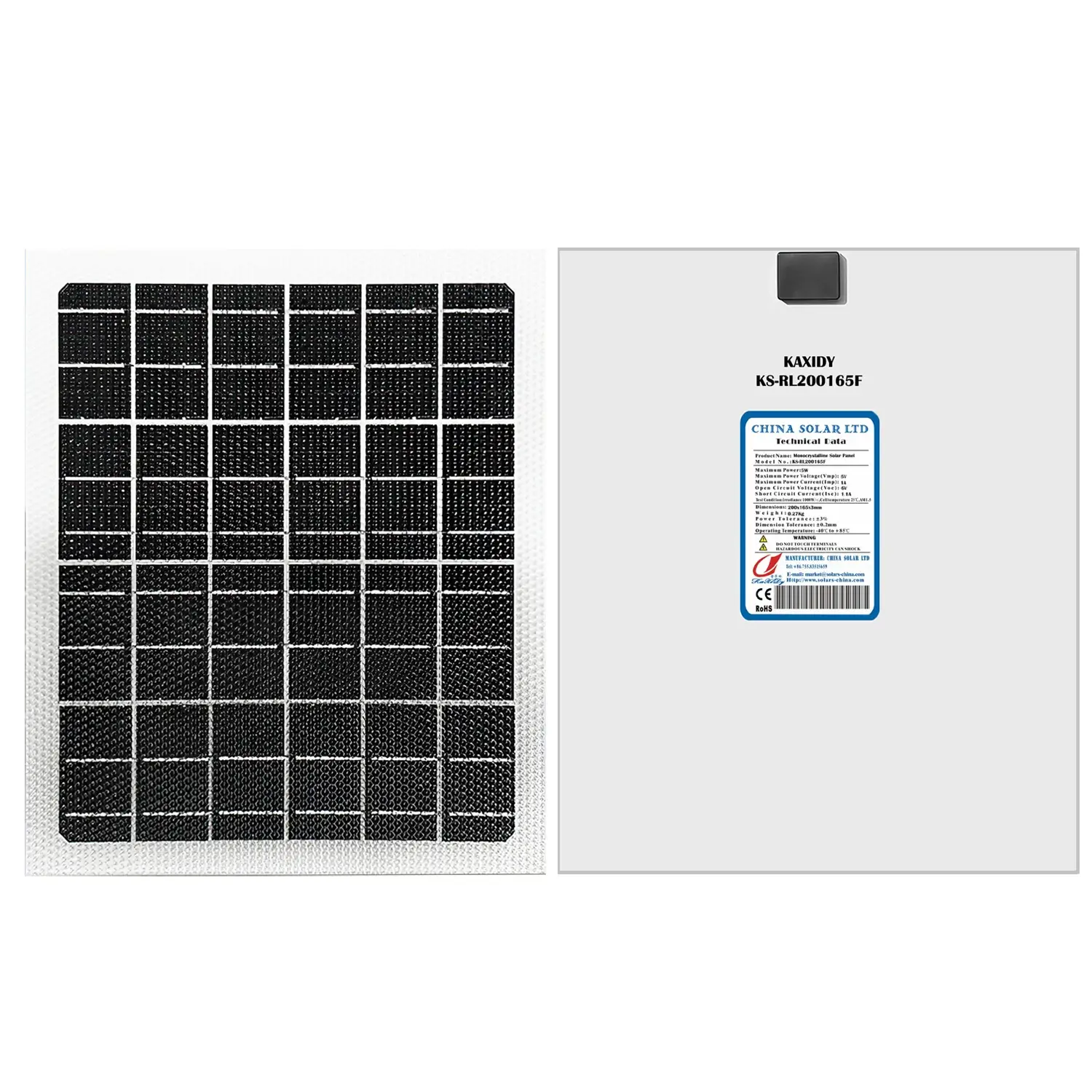 Flexível Painel Fotovoltaico 5W