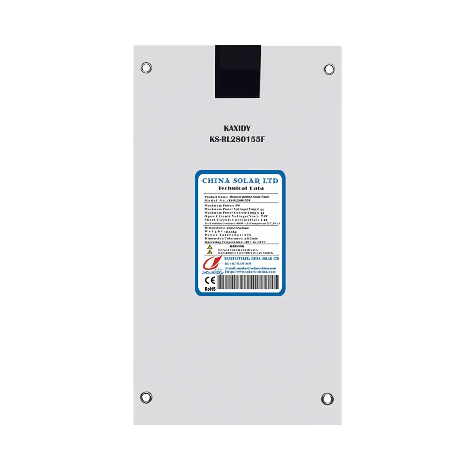Painel Solar Flexível 6V