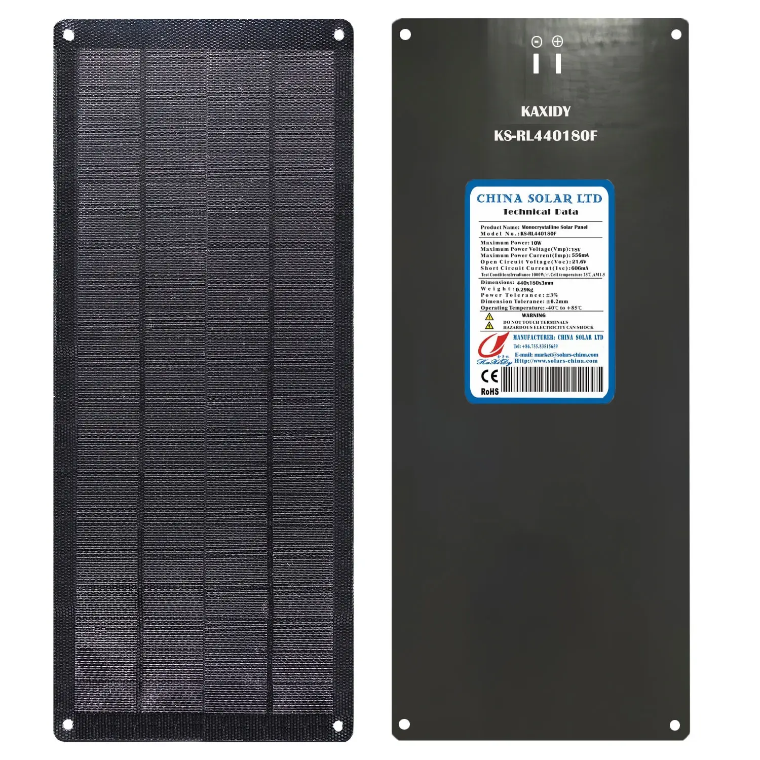 Flexível Painéis Fotovoltaico 10W 18V