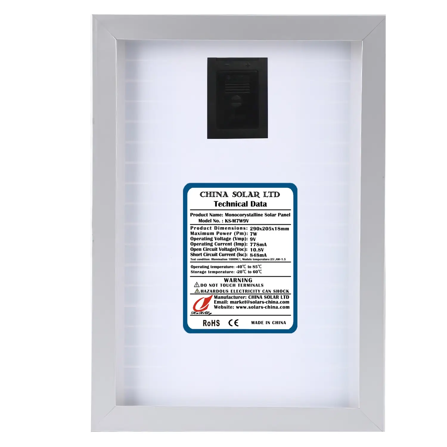 Painéis Solares Fotovoltaico 7W