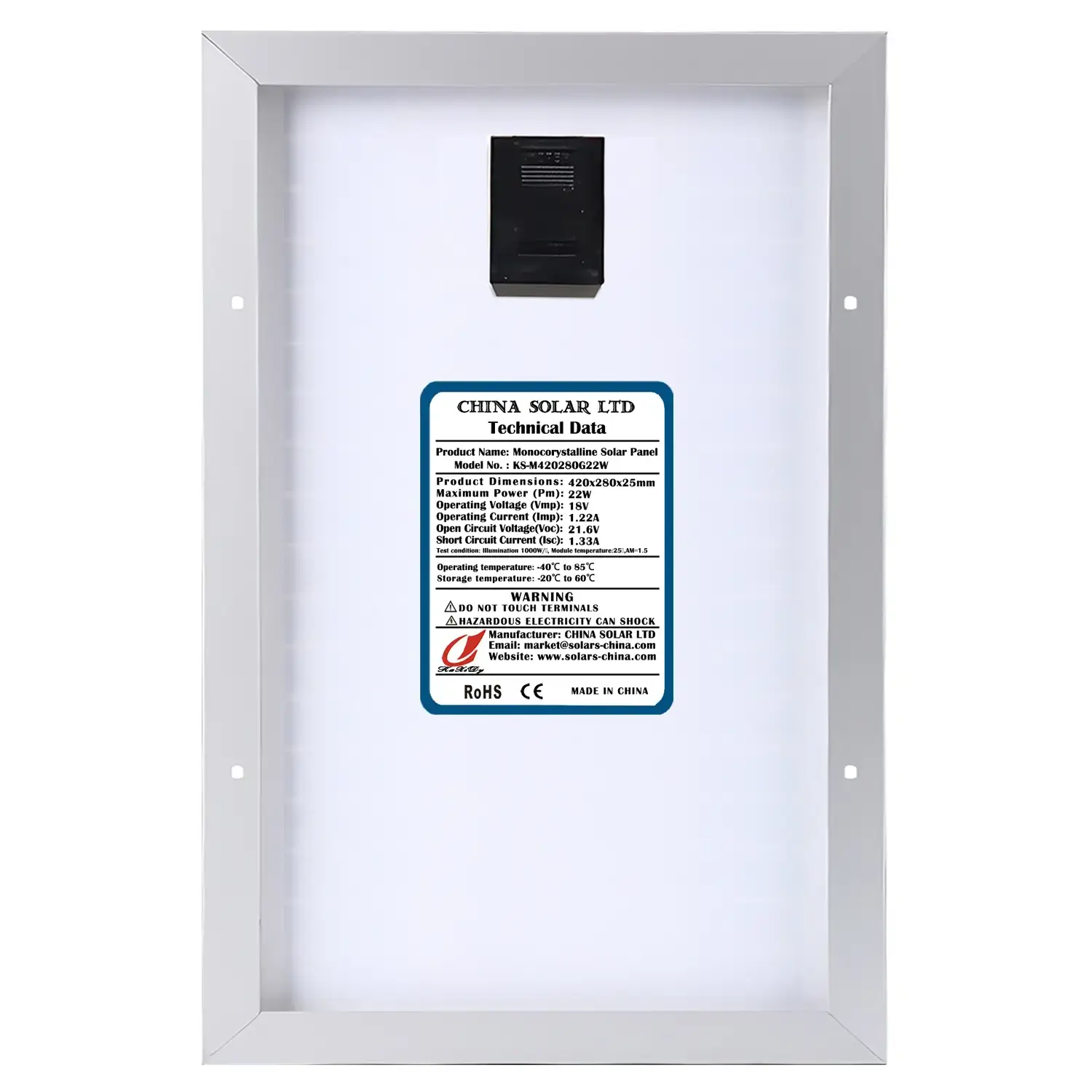 Módulo Solar Monocristalino 25W