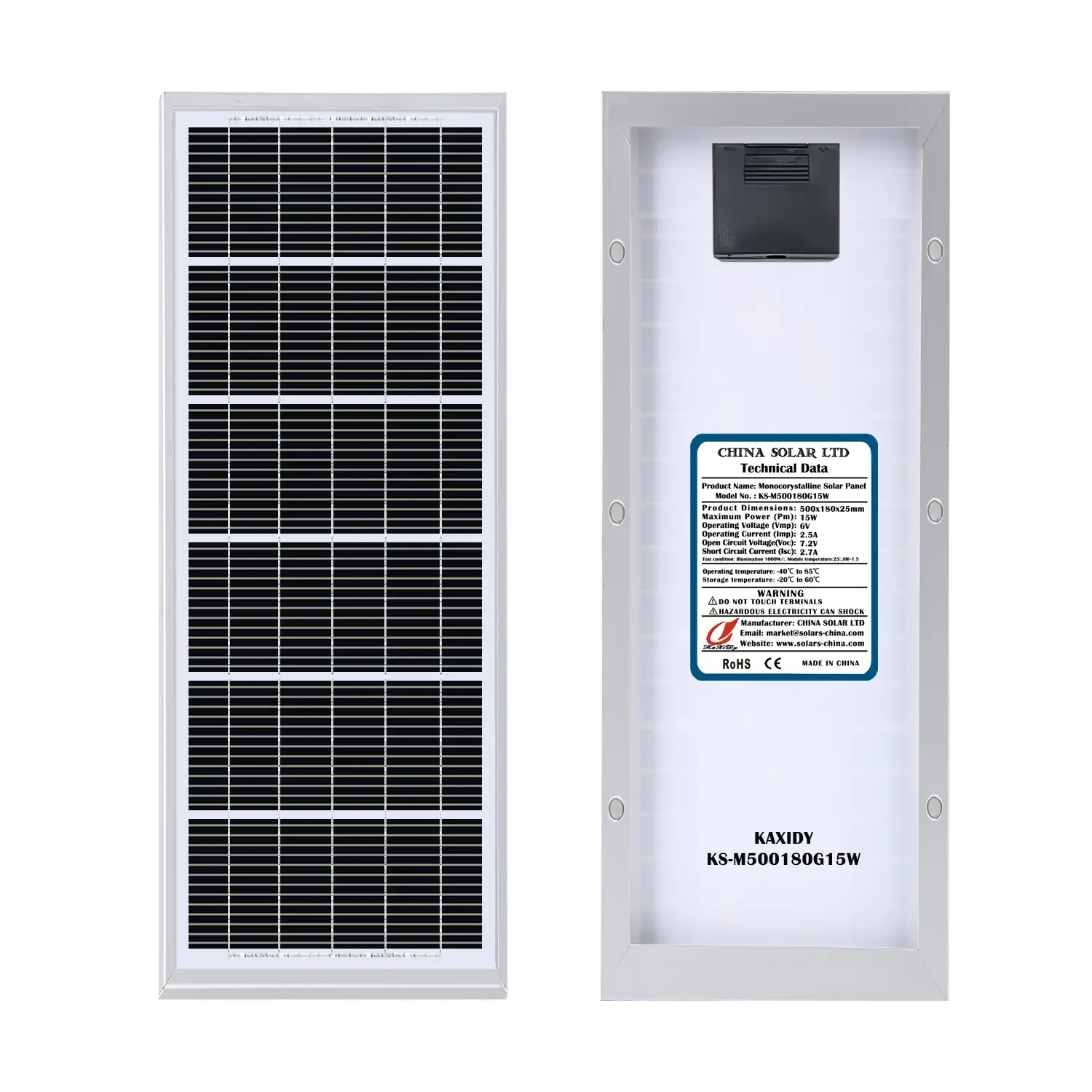 Painéis Solares Fotovoltaico 15W