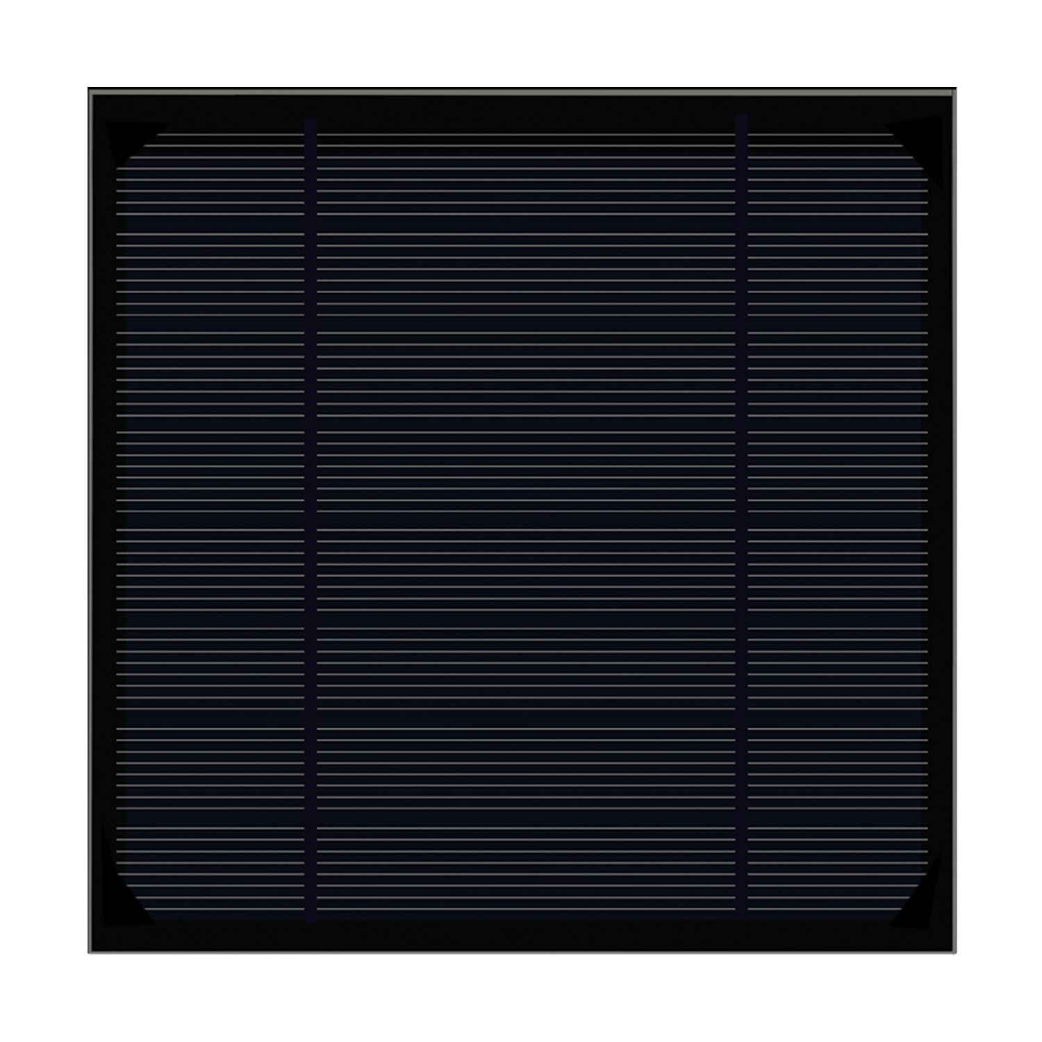2W Preto Painel Solar Fotovoltaico