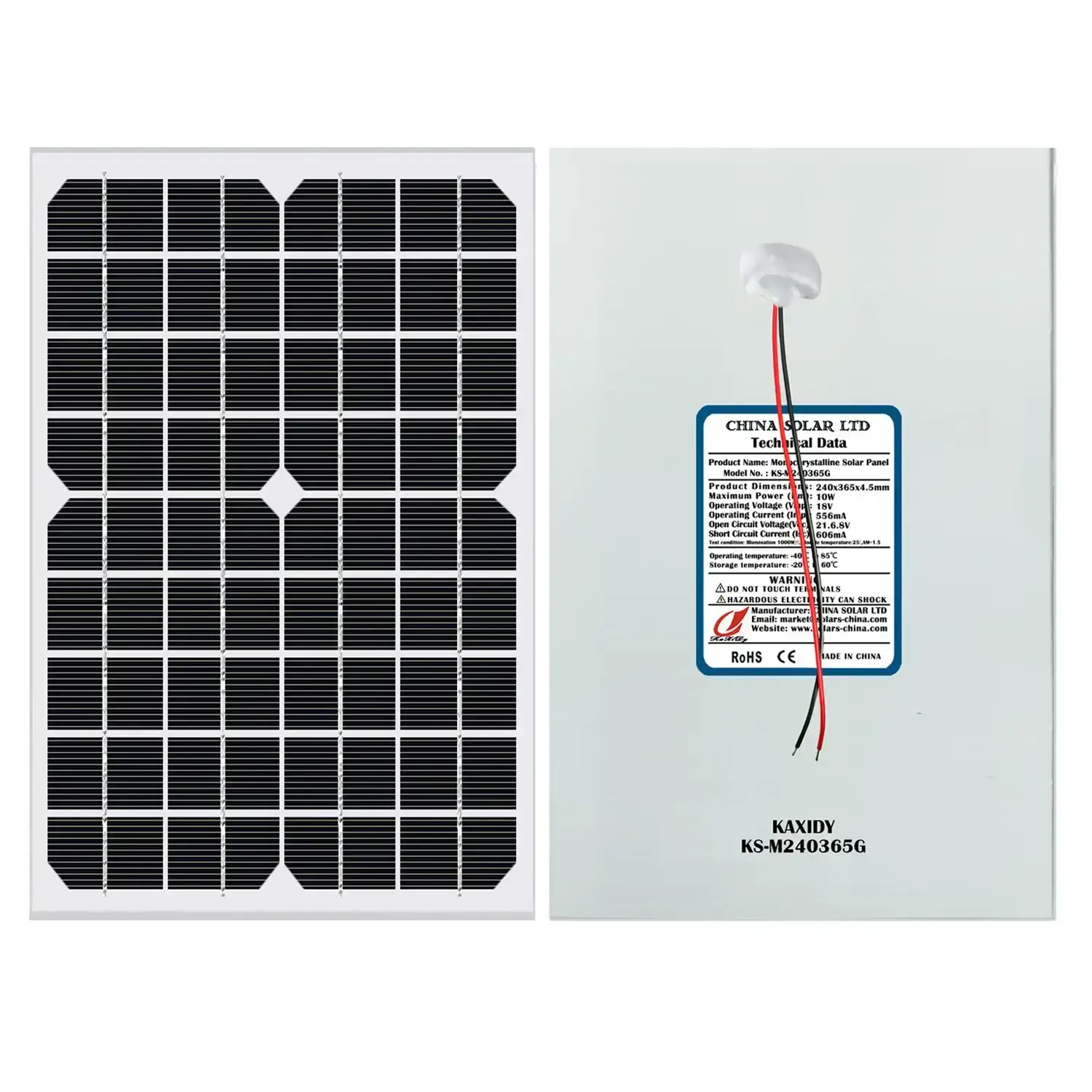 Painel Solar Monocristalino 10W