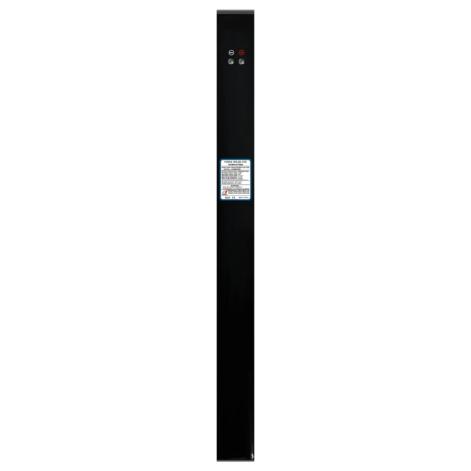 3W Preto Painel Fotovoltaico