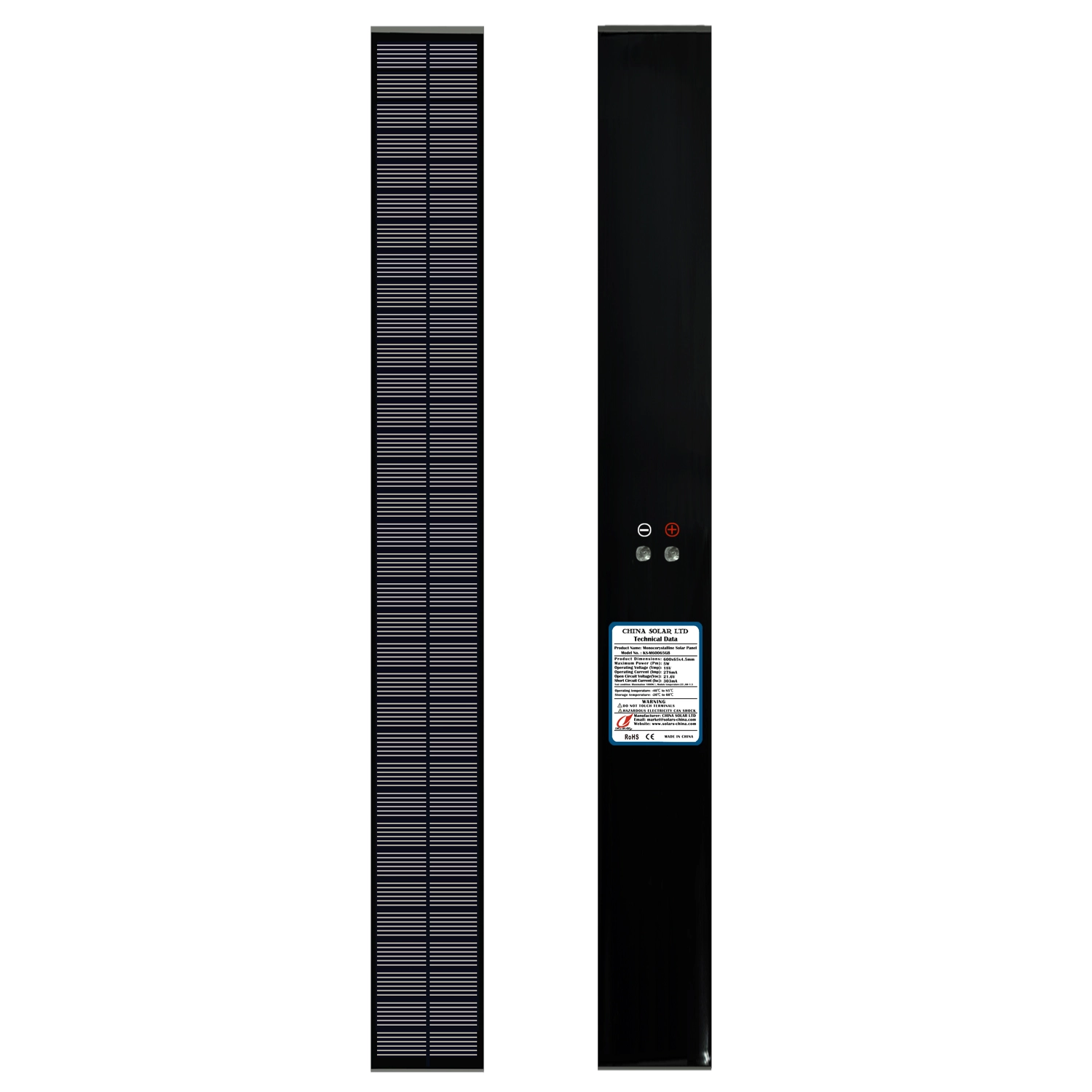 5W Longo Painel Solar