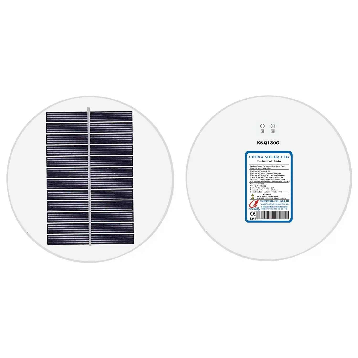 Painel Solar Circular 6V